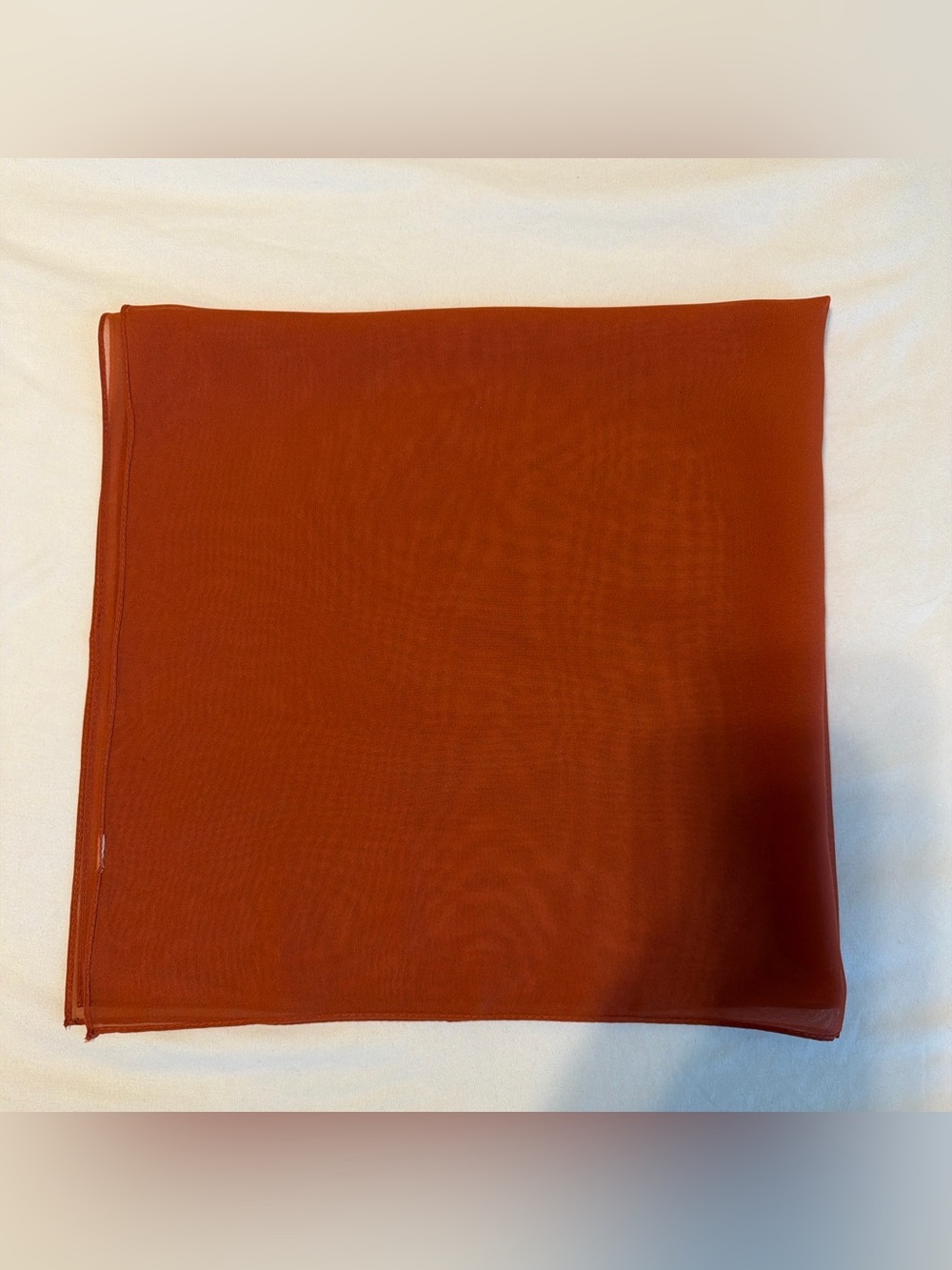 Elegant Rust Orange Women's Scarf Wrap